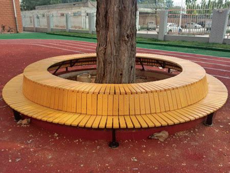 32年工厂定制户外围树椅公园小区围树椅 学校景区工程塑木围树椅-阿里巴巴