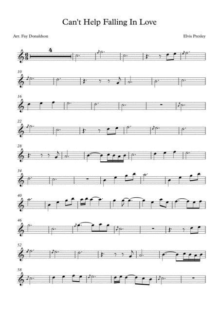 Cant Help Falling In Love Flute Sheet Music PDF Download ...