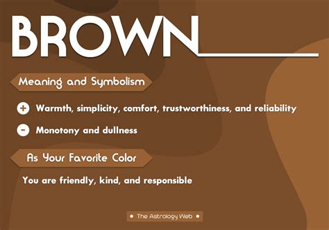 Brown Color Meaning and Symbolism | The Astrology Web