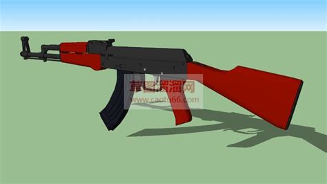 AK47枪草图大师模型下载_skp模型_免费SU模型