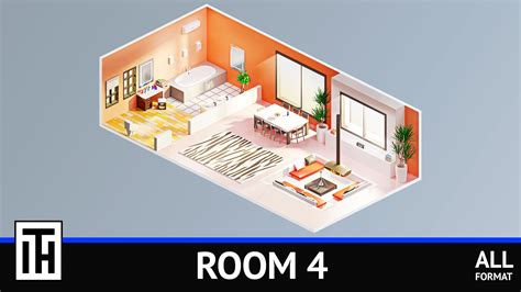 3D model Room 4 - TurboSquid 2137591