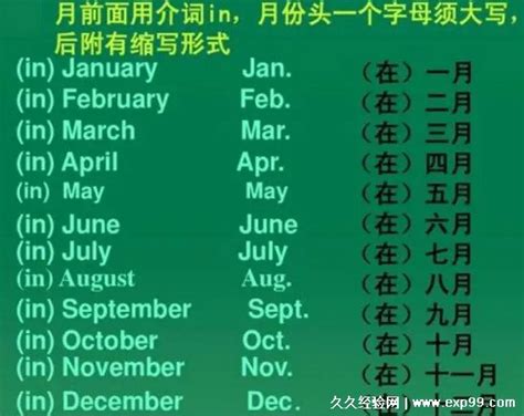 jun是几月份的缩写，6月(附12月份缩写) — 久久经验网
