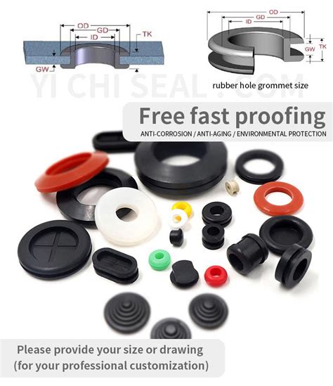 Custom Pipe Water Hole End Seal Silicone Rubber Products Bung Dust ...