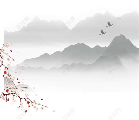 中国风水墨风格海报设计背景图片免费下载-千库网