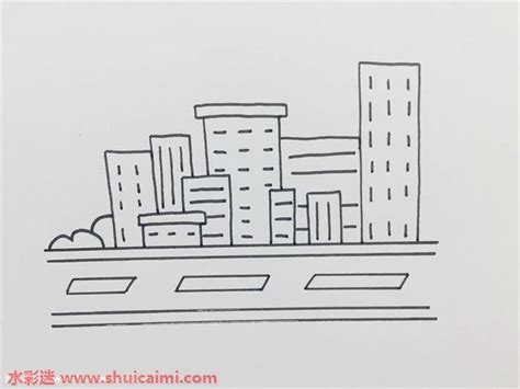 城市简笔画图片-城市简笔画图片素材免费下载-千库网