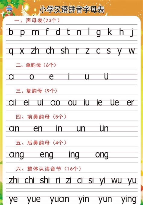 统编版一年级上册声母韵母拼音描红（有书写顺序）打印版_21世纪教育网