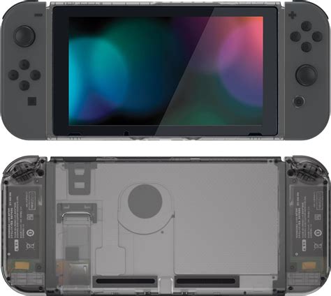 Amazon.com: eXtremeRate Clear Black Front Back Plate for Nintendo ...