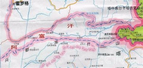 瓦罕走廊地图图片