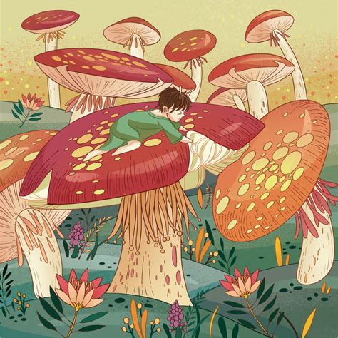 蘑菇系列|插画|绘本|静慧戒 - 原创作品 - 站酷 (ZCOOL)