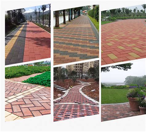 供应生态陶瓷透水砖200*100*50 红色和灰色仿花岗岩人行道路面砖-阿里巴巴