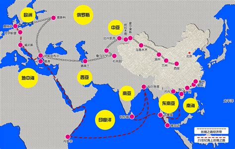 丝绸之路地图图片