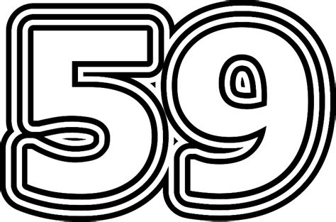 3d Liczby 59 W Kółku Na Przezroczystym Tle, 59, Numer, Symbol PNG i ...