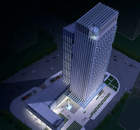 兰州国际商贸中心3dmax 模型下载-光辉城市