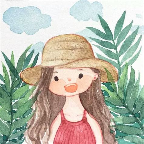 夏日闺蜜头像甜美女生