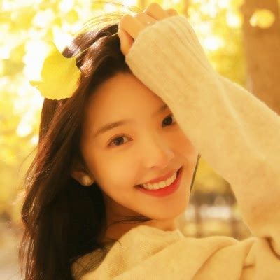秋天女生头像温柔
