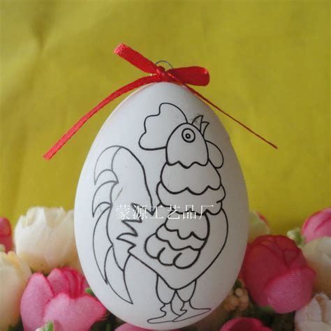 DIY彩蛋画蛋 手绘鸡蛋复活节彩蛋 益智创意水彩涂色仿真鸡蛋批发-阿里巴巴
