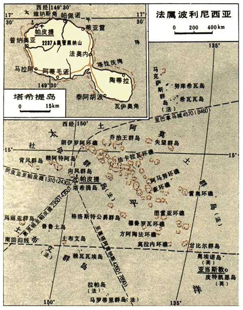 波利尼西亚地图图片