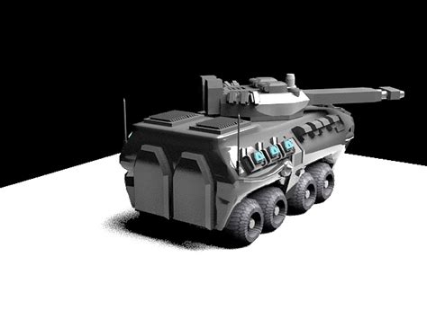 科幻重型火炮 履带坦克 装甲车_装甲车模型下载-摩尔网CGMOL