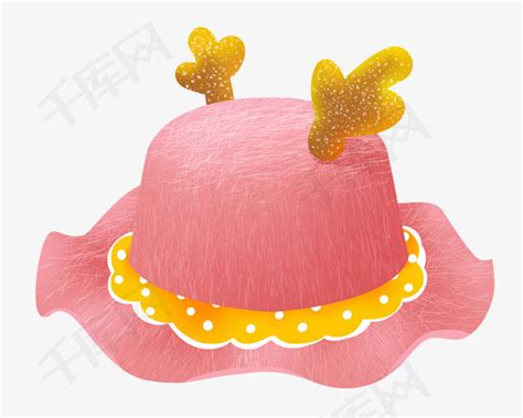 粉色小鹿帽子素材图片免费下载-千库网