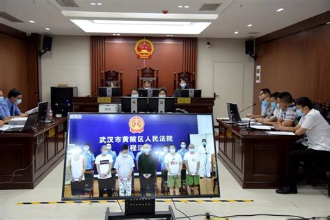 黄陂法院互联网法庭开庭审理一起涉嫌恶势力集团犯罪案件