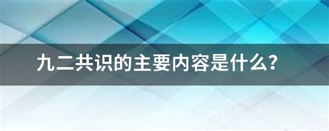 “九二共识”历史真相为何？台湾当局：坚持“一个中国”原则|台湾|九二共识_新浪新闻
