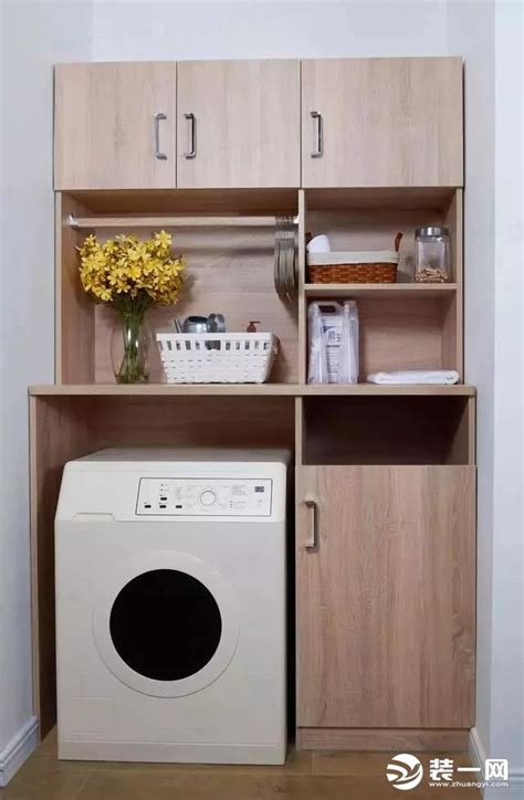 现代风格小户型阳台洗衣机柜图片-家装效果图_装一网装修效果图