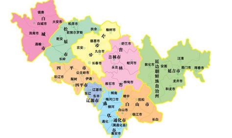 高清吉林省地图-快图网-免费PNG图片免抠PNG高清背景素材库kuaipng.com