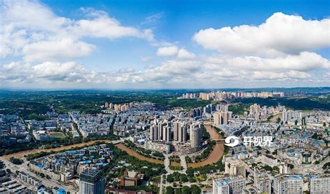 航拍广安城市风光 图片 | 轩视界