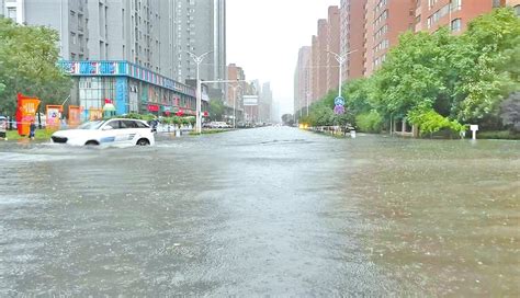 普降暴雨，新乡市区最深积水60厘米-大河网