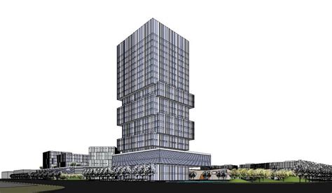 盐城高新区智能终端产业园建筑模型 2019-sketchup模型-筑龙渲染表现论坛