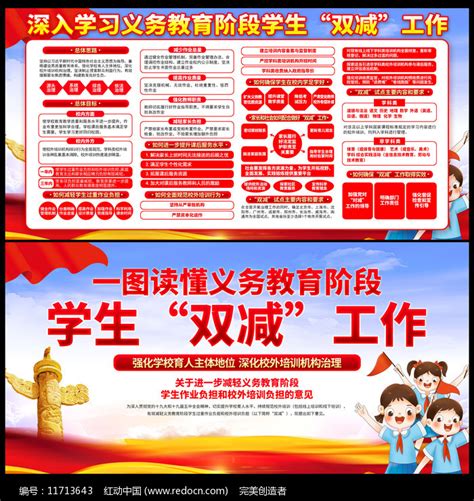 双减政策展板设计图片素材_公益宣传图片_展板图片_第27张_红动中国