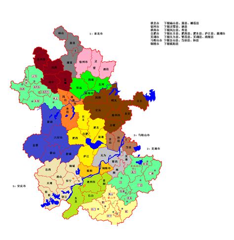 安徽行政区划图图片