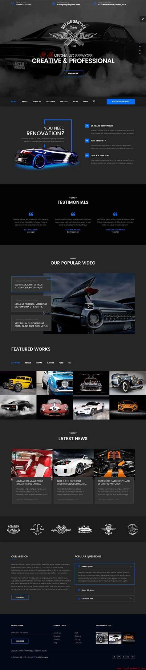 高端网站设计优秀案例欣赏——汽车网站设计