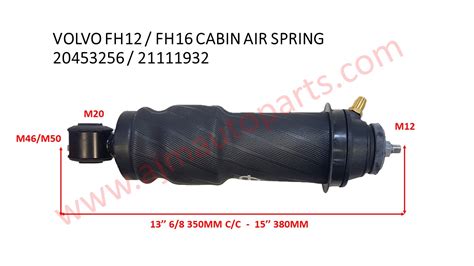 Suspension Shock Absorber / Driver Cabin Air Spring For Truck 20453256 ...