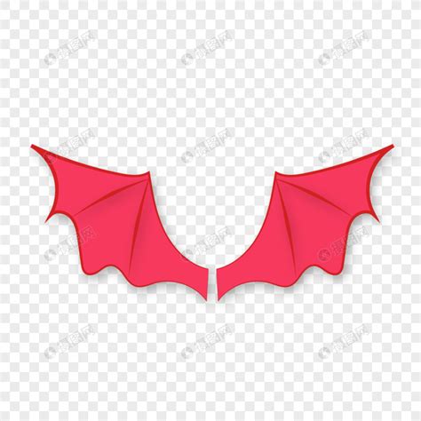 红魔鬼的翅膀元素素材下载-正版素材402036562-摄图网
