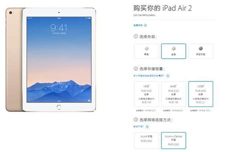 4G版iPad Air 2/mini 3正式在中国官网发售 – 蓝点网