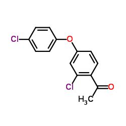 苯醚酮 1-[2-Chloro-4-(4-chlorophenoxy)phenyl]ethanone CAS号119851-28-4分子式 ...