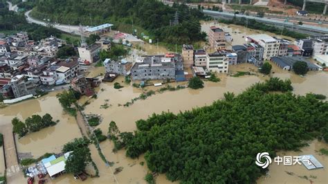 广东东源县遭遇持续性强降水 水浸东江沿岸-天气图集-中国天气网
