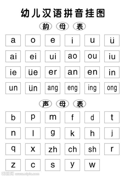 声母表图片