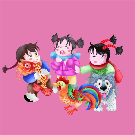 新年舞龙|插画|儿童插画|buou886 - 原创作品 - 站酷 (ZCOOL)