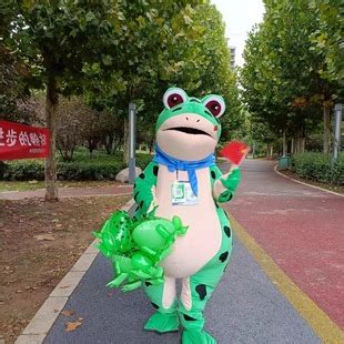 孤寡蛙卡通服装青蛙人偶服成人儿童充气服装网红小青蛙服装行走装-阿里巴巴