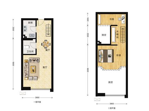北京市昌平区 尚北青年公寓2室1厅1卫 100m²-v2户型图 - 小区户型图 -躺平设计家