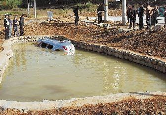 信阳平桥俩小孩儿把车开到水塘里，一人死亡三人抢救中...