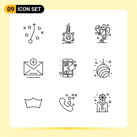 9 Thematic Vector Outlines and Editable Symbols of seo tag connect ...