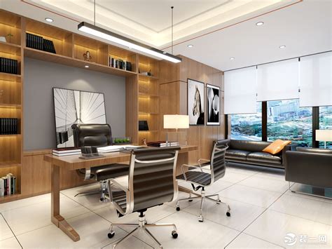 西安财务公司办公室效果图|空间|家装设计|西安装修办公室 - 原创作品 - 站酷 (ZCOOL)