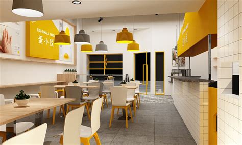 早餐店装修设计效果图-17年创梦餐饮设计公司