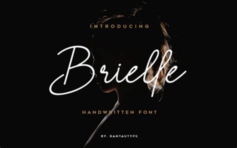 Brielle高级感优美硬笔手写英文签名字体下载 – 看飞碟