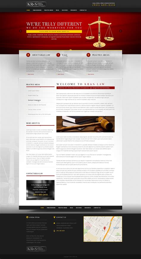 三个律师事务所网站界面设计-balentheen