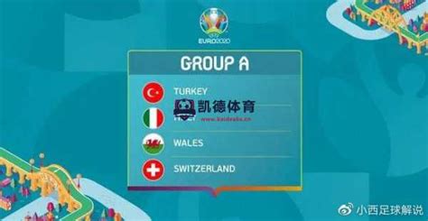 2020年欧洲杯时间揭晓,意大利对阵土耳其 - 凯德体育
