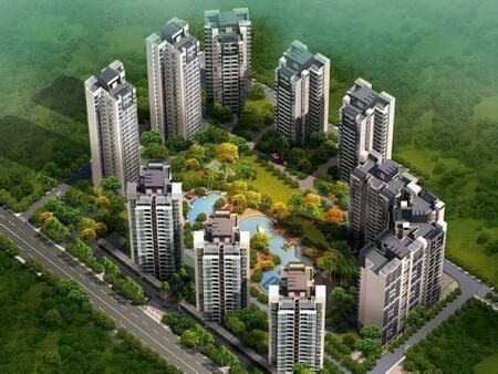 小高层塔式住宅小区楼效果图3dmax素材免费下载_红动中国